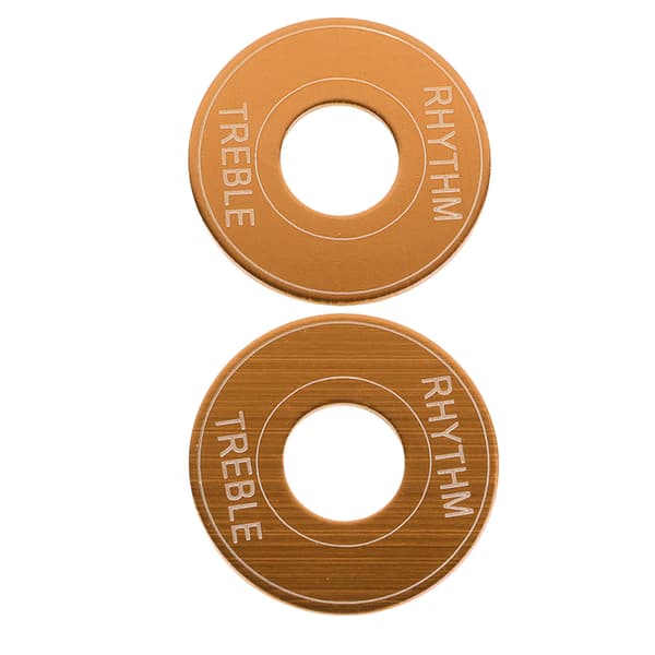 2-pack guld aluminiumlegering elgitarr 3-vägs pickup-väljare vippströmbrytare brickringar för rytm diskantplatta