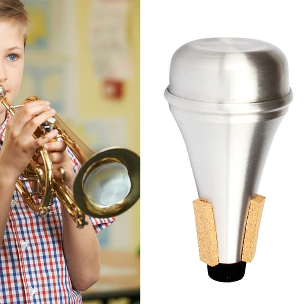 Mini bærbar lyddæmper i aluminiumslegering til trompetinstrumenttilbehør