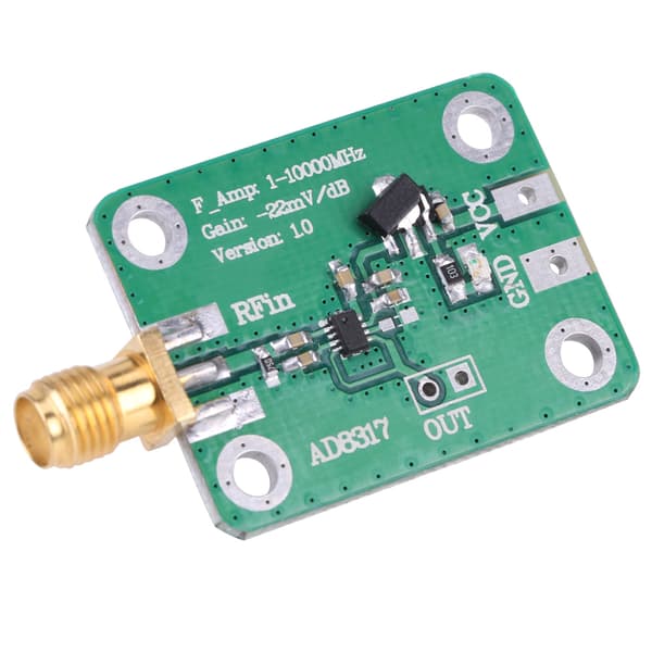 1M-10GHz AD8317 RF Log Detektor Effektmåler, 75dB Dynamisk Område