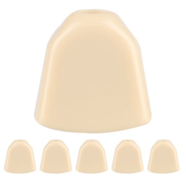 6 stk/sæt akryl stemmeskruer til guitar (beige)