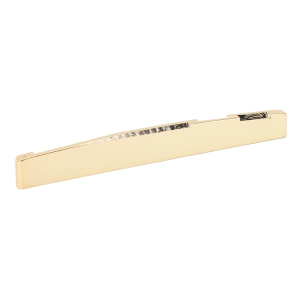 Akustisk gitarrsadel 74mm Mässing Guldfärgad Instrumentreservdel 1st