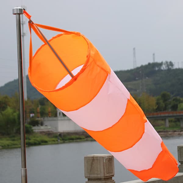 Nylon flygplatsvindstrut Rip stop utomhus vindmätarstrumpa med reflekterande bälte (0,8m)