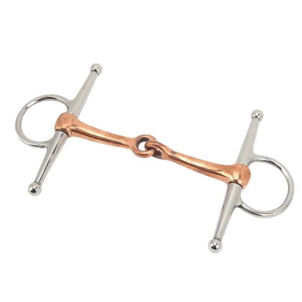 Hest Full Cheek Snaffle Rustfrit Stål Ring Snaffle Bid til Udendørs Hestetilbehør 125mm