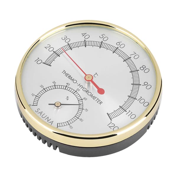 Metal Dial Indendørs Termometer Hygrometer Hygrotermometer Saunarum Tilbehør