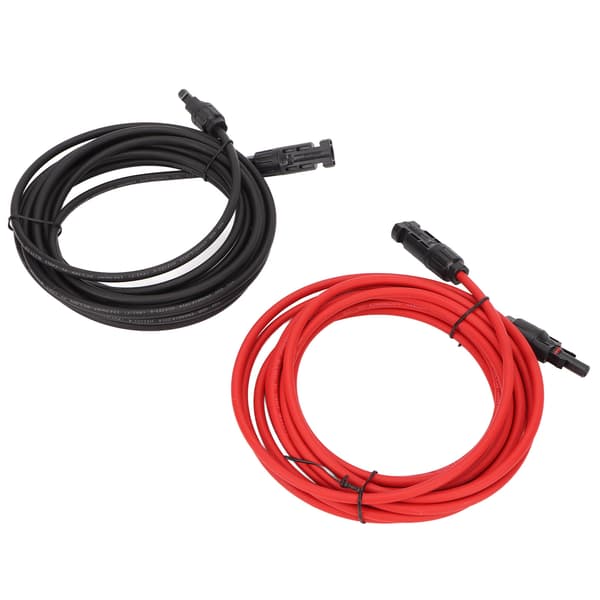 1 par 12AWG solpanelkabel med stik Soladapter forlængerkabel til solcelleanlæg 10 meter