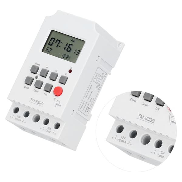 Mikrocomputer Timerkontakt 7-dages Elektronisk Tilbehør med Digitalt Display til Lysstyring