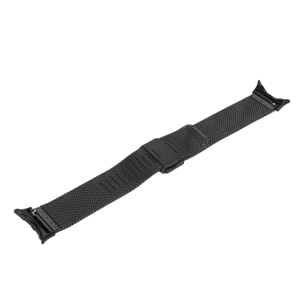 Magnetiske Mesh Loop-remme til Google Pixel Watch Band Justerbar Urrem i Rustfrit Stål Sort