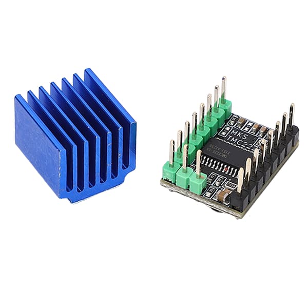 Stepper Motor Driver TMC2226 256 Microstep Lav Støj med Køleplade 3D Printer Tilbehør