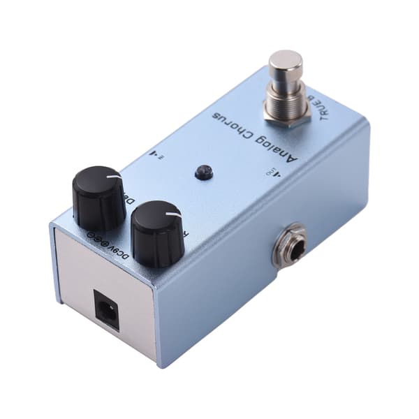 Analog Chorus Gitarr Stompbox med Rate & Depth Kontroller, 9V DC, 6.35mm I/O, True Bypass Elgitarr Effektpedal