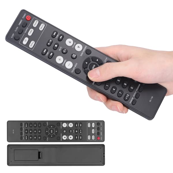 Universal fjernbetjening til tv med store knapper, kompakt ABS sort controller til nem brug