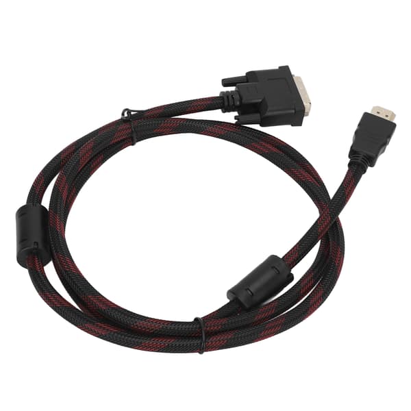 HDMI til DVI-D 24+1 adapterkabel 1,4 m til Raspberry Pi, 1,4 m videolinkkabel
