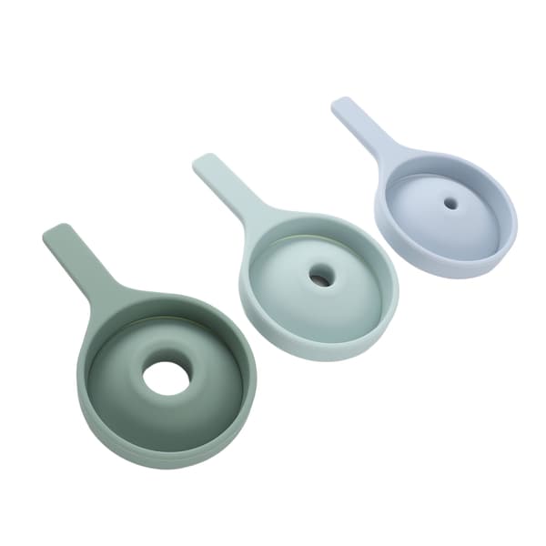 Vikbar silikonskopa sensorisk leksak tidig inlärning sensorisk låda kit sensoriska trattar set för småbarn 3-pack