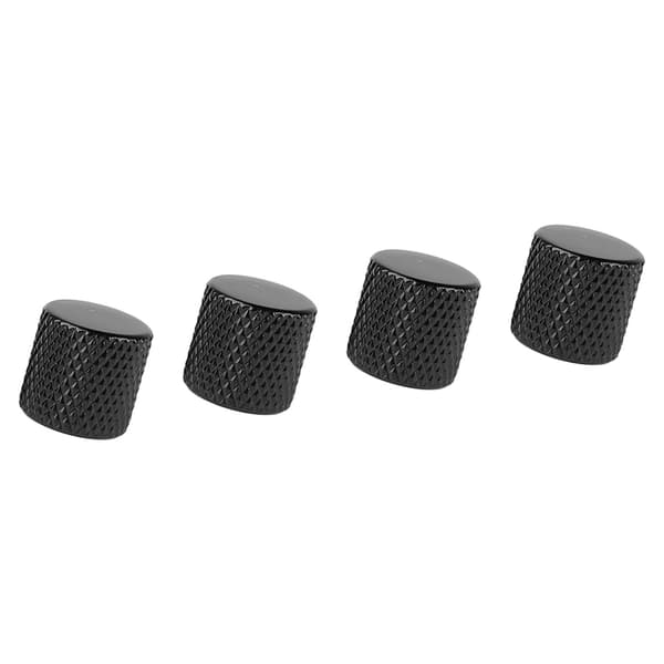 4 st elgitarrrattar set metallpotentiometerlock volymtonkontroll för bas svart