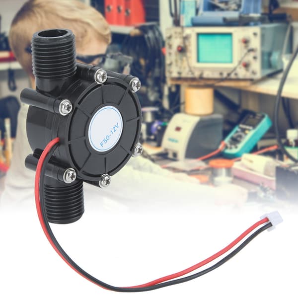 12V 10W Sort DC Elektrisk Mini Hydroelektrisk Vandgenerator Del