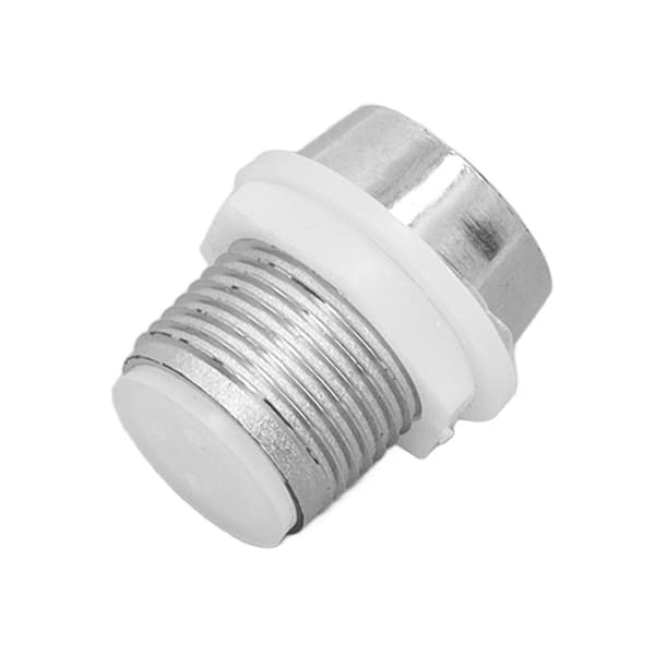 100 STK LED-holder 0,3 tommer plast forkromet stabil lysdiode fatning base til DIY-indikator