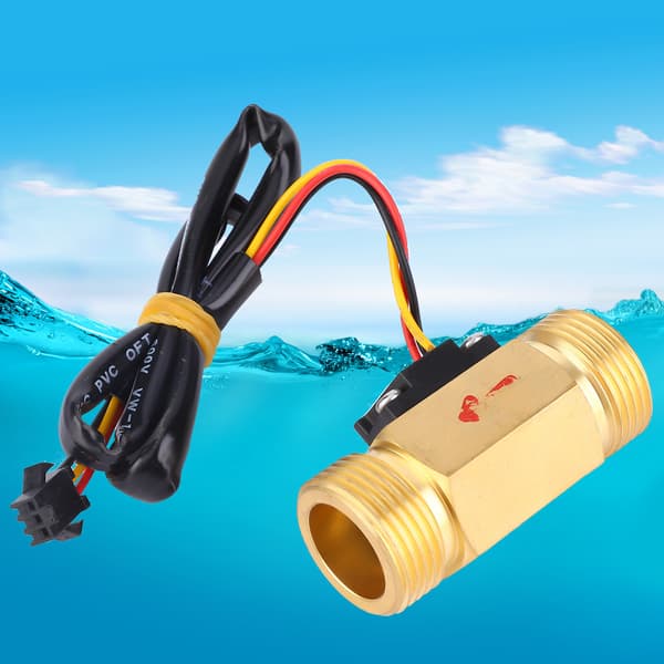G3/4in Hall-effekt flowmåler han-han gevind 1~30l/min flow sensor måler