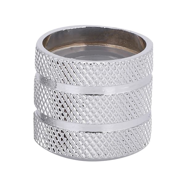 2 st silvermetallknoppar för elgitarrbas 6 mm axel 18,5x18 mm potentiometerlock volymtonkontroll
