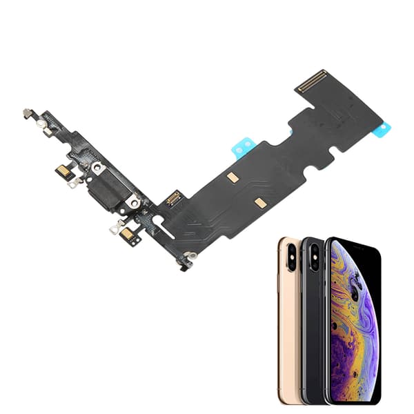 iPhone 8 Plus Opladningsport Udskiftning Flexkabel, USB-stik Dock, Sort