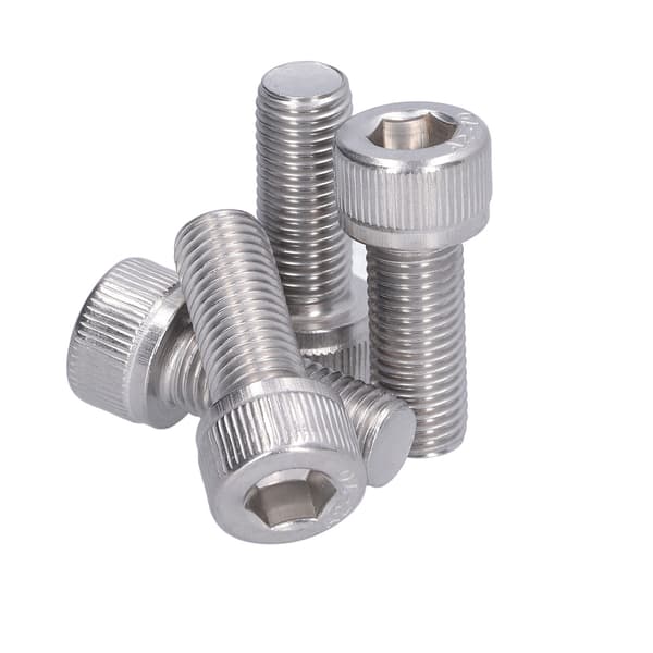 4 stk. unbrakobolt A2 rustfrit stål 1,25 mm fin gevind fastgørelseshardware M10x25