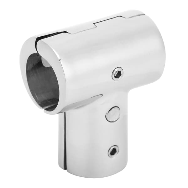 Rustfrit Stål 3-vejs T-stykke Union Fitting til Marine Rør, 22mm/0.9in Modhager Rørforbindelse, Båd VVS Tilbehør