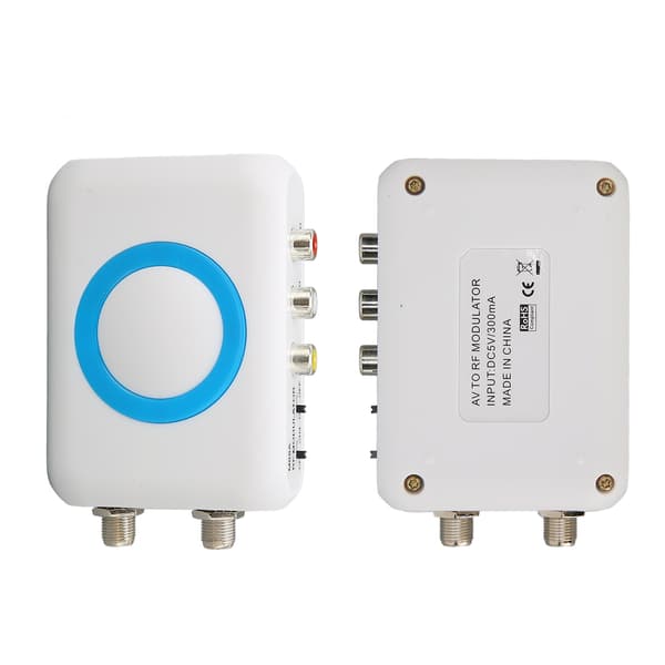 RF Modulator AV til Coax Konverter, HD VHF Demodulator til CATV, Professionel Signaladapter