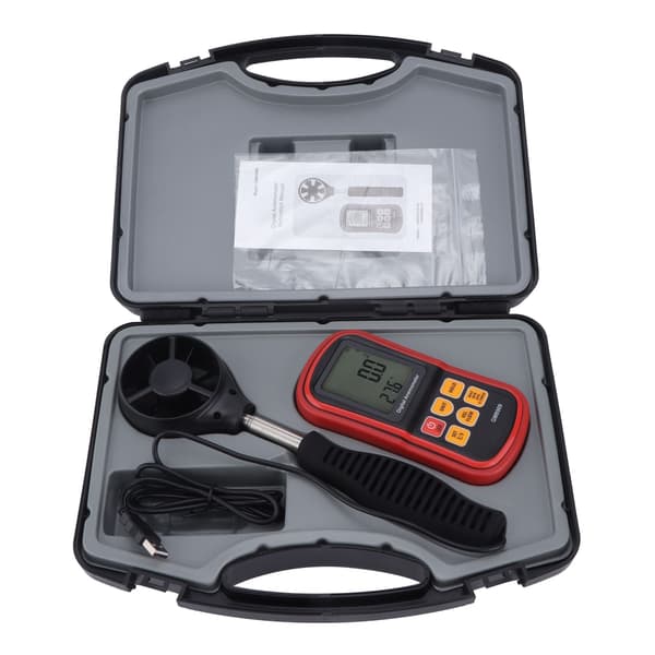 GM8909 Anemometer Multifunktionel Digital Display Dataholding Håndholdt Vindretningsanemometer