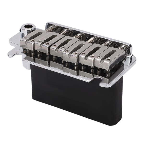 Metall Silver 6-strängad elgitarr Tremolosystem Stall Sadlar Set Reservdel Luthier Gitarrhårdvara 12-delar