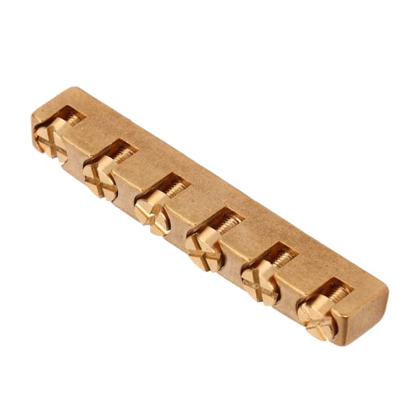 1-pack justerbar gitarrsadel i mässing med 6 strängar, reservdel för basgitarr