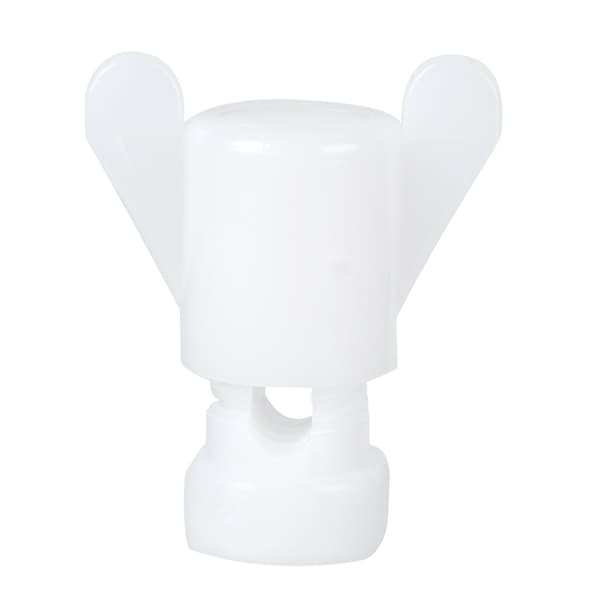Plastskruvmuttersats för ventilationsfönster, fästutrustning, lantbrukstillbehör, vit 100 st