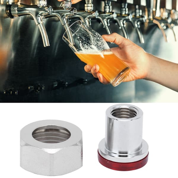 Ölkran Snabbkoppling Adapter med Mutterpackning Tillbehör för Ölbryggning