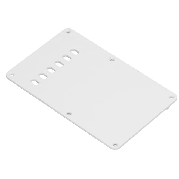 2 st vit PVC elgitarr bakplatta 6 hål robust elegant plektrumskydd bakplatta