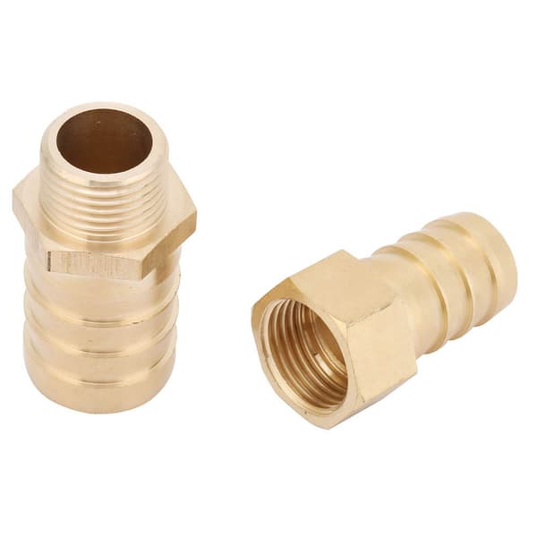 Messing modhagereduktion rørforbinder samlestykke rørfitting adapter (19-25mm)