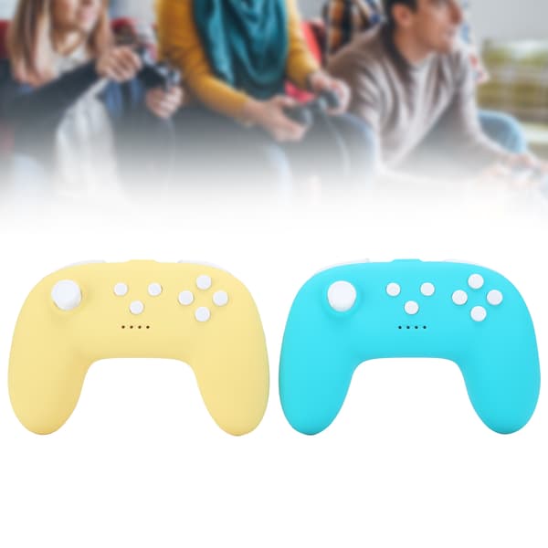 Trådløs controller til Switch Pro Mini Gamepad Grip til NS Lite Dual Vibration Grøn Gul