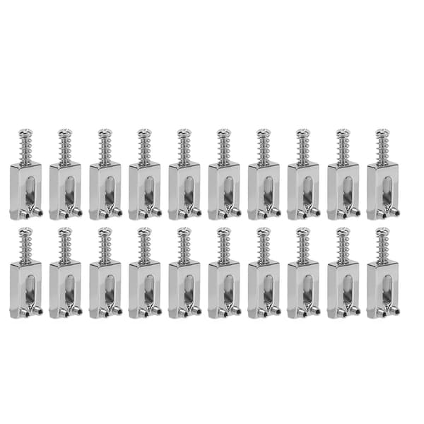20-pack silvermetall elgitarrstallar precisionsbearbetade kompakta reservdelar för gitarr och elgitarr förbättrad ton