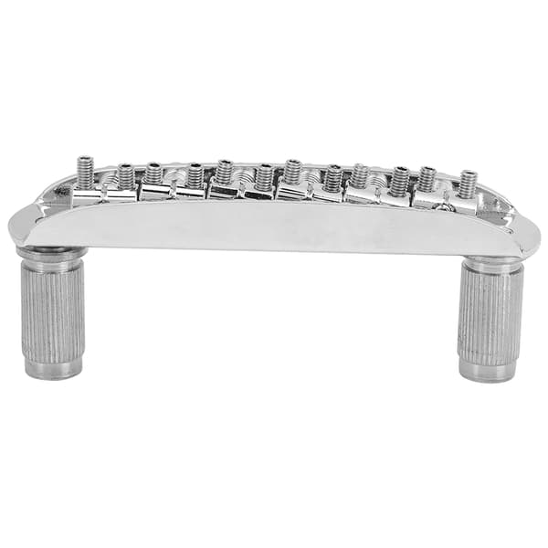 Gängad sadelgitarrbryggbyte för Mustang Jag J master Style gitarrer (silver)
