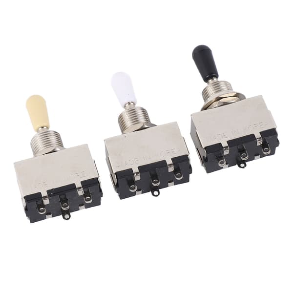 3-pack metall 3-läges elgitarr vippströmbrytare, tonväljare för gitarrhårdvara