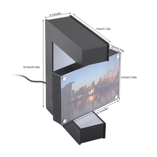 LED Magnetisk Levitationsfotoram Hemmakontor Bröllopsdekoration EU