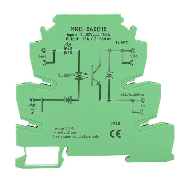 MRD-060D10 Ultratynd PLC Relæ Effektforstærkerkort DC Solid State Relæmodul