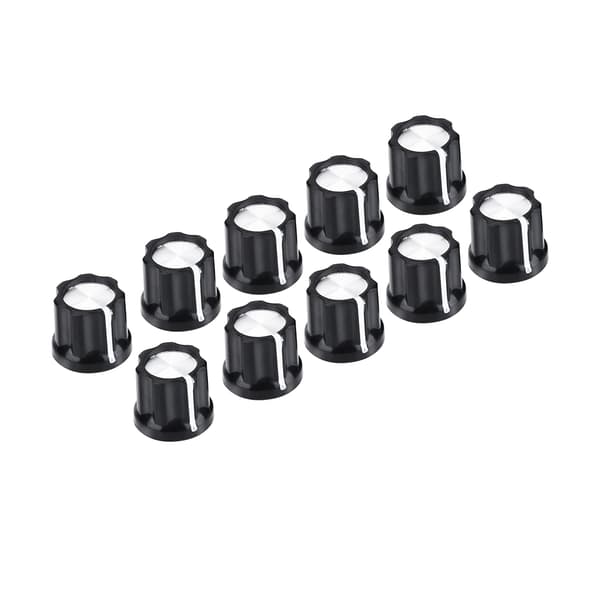 10 st hållbara potentiometer volym ton rattar för D-formad axel elgitarr bas