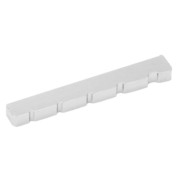 Precisionsersättningsgitarrsadel i mässing, silver, för 5-strängad elgitarrbas 4,5x0,5x0,3cm/1,8x0,2x0,1in 1st