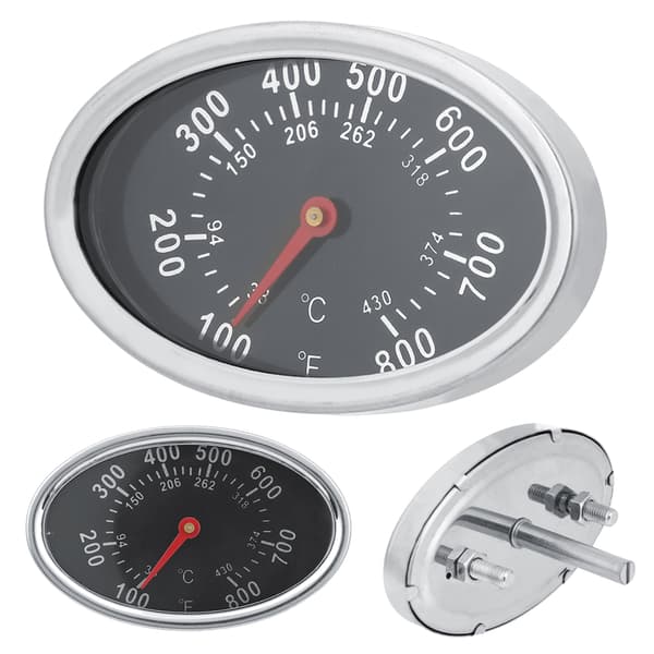 Grilltermometer i rustfrit stål til BBQ-ryger 430℃