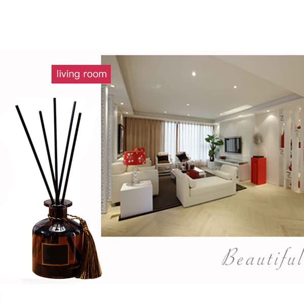 50 ml Reed Diffuser Tar Bort Lukt Eldfri Diffuserolja Naturlig Diffuser för Kontor