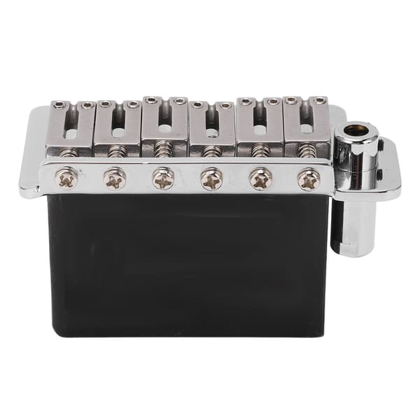 Metall Silver 6-strängad elgitarr Tremolosystem Stall Sadlar Set Reservdel Luthier Gitarrhårdvara 12-delar