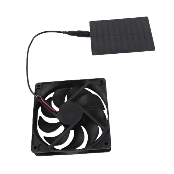 3W Solpanel Avgasventilator Kit för Badrum Husdjursbostad