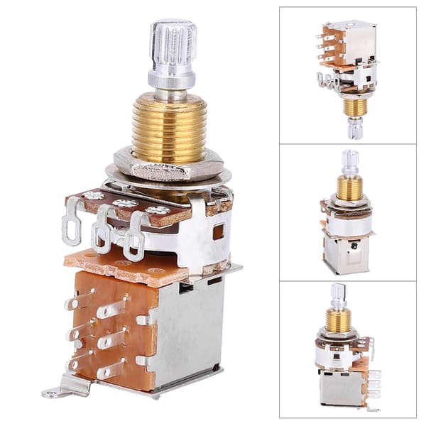 A500K elektrisk guitar lineær potentiometer tone trækknap switch pot pickup switch