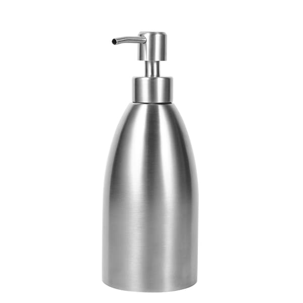 500 ml sæbedispenser i rustfrit stål til køkkenvask, badeværelse, shampoo-boks, sæbebeholder