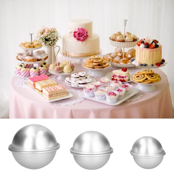 DIY aluminiumslegering badebombeforme letvægts hjemmeisbakke kagebageform sæt#24