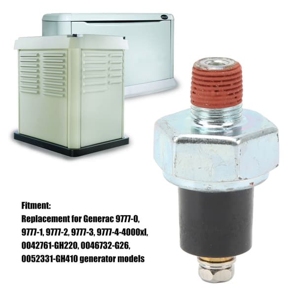 Generac Generator Olietrykssensor 1/8in NPT 8PSI G099236 Reservedel