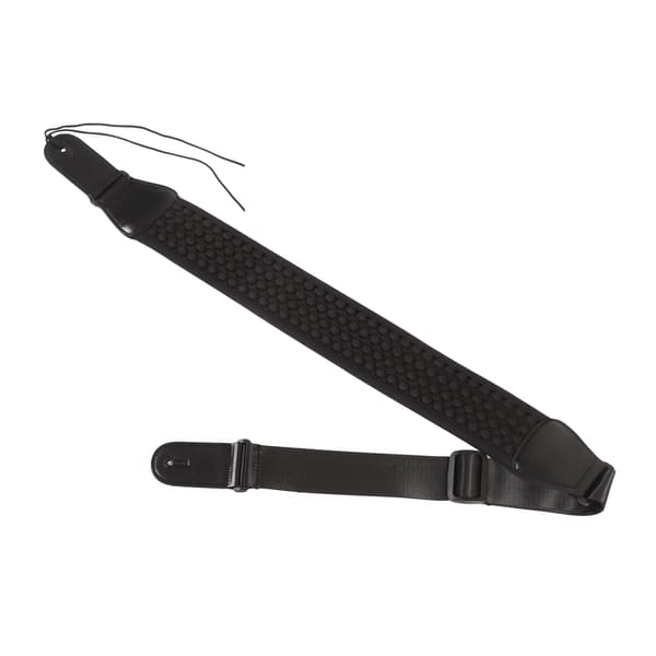 Polyester Gitarrrem Ventilerad Vadderad Bred Justerbar Ergonomisk Svart Bas Axelrem 1-pack