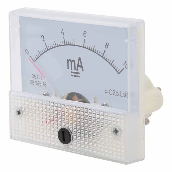 85C1 DC 0-10MA Pointer Amperemeter Hoved Amperemeter Panel Strømmåleinstrument